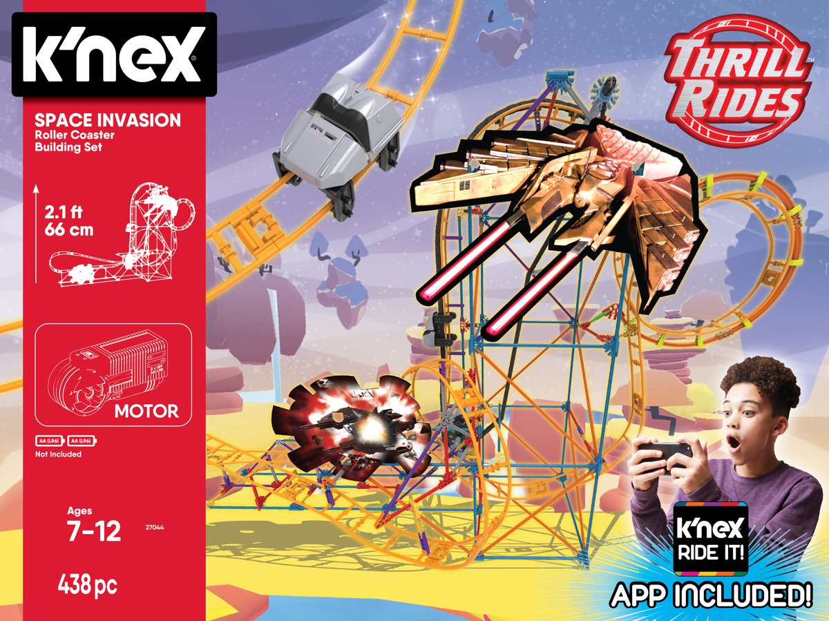 Knex Thrill Rides - Space Invasion Roller Coaster - Ride it App